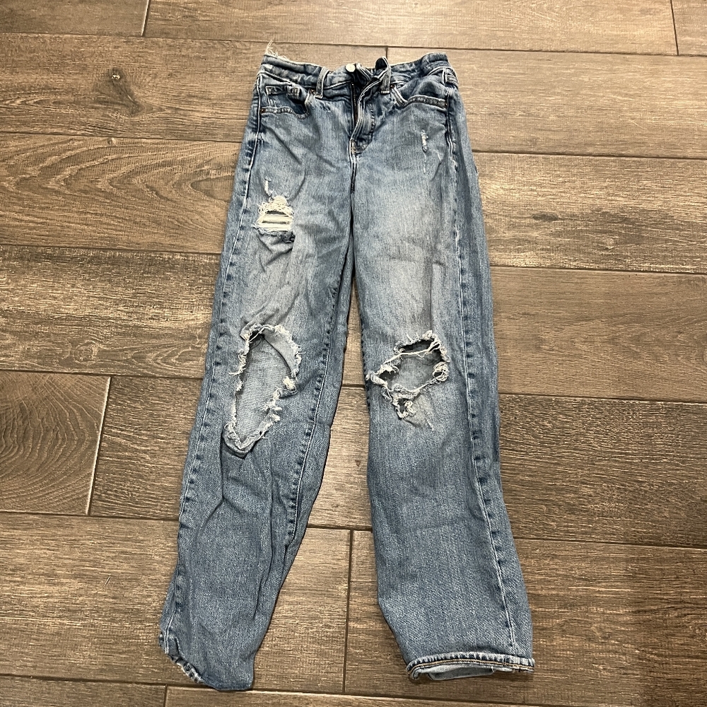 Distressed Blue Women's Jeans